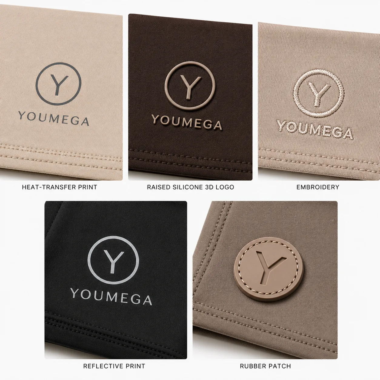 YOUMEGA logo craft options