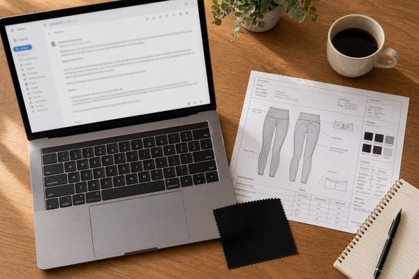 Enviando una consulta estructurada de sourcing de ropa deportiva