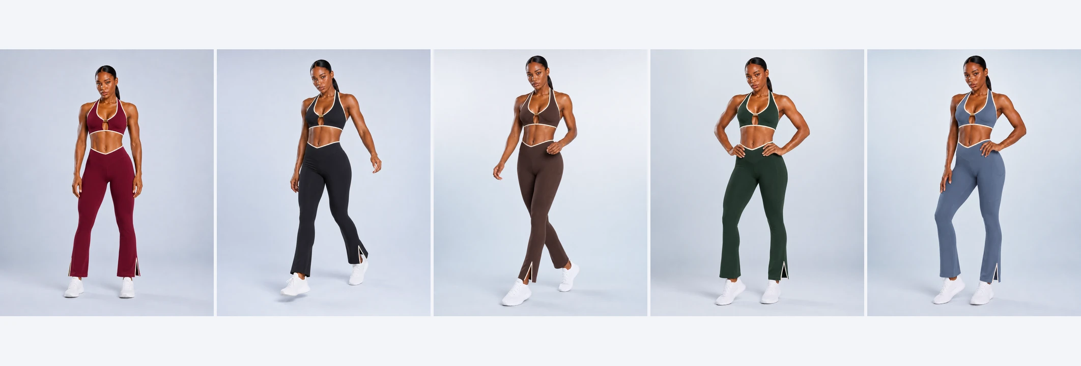 YOUMEGA product color options reference - private label activewear colorway grid