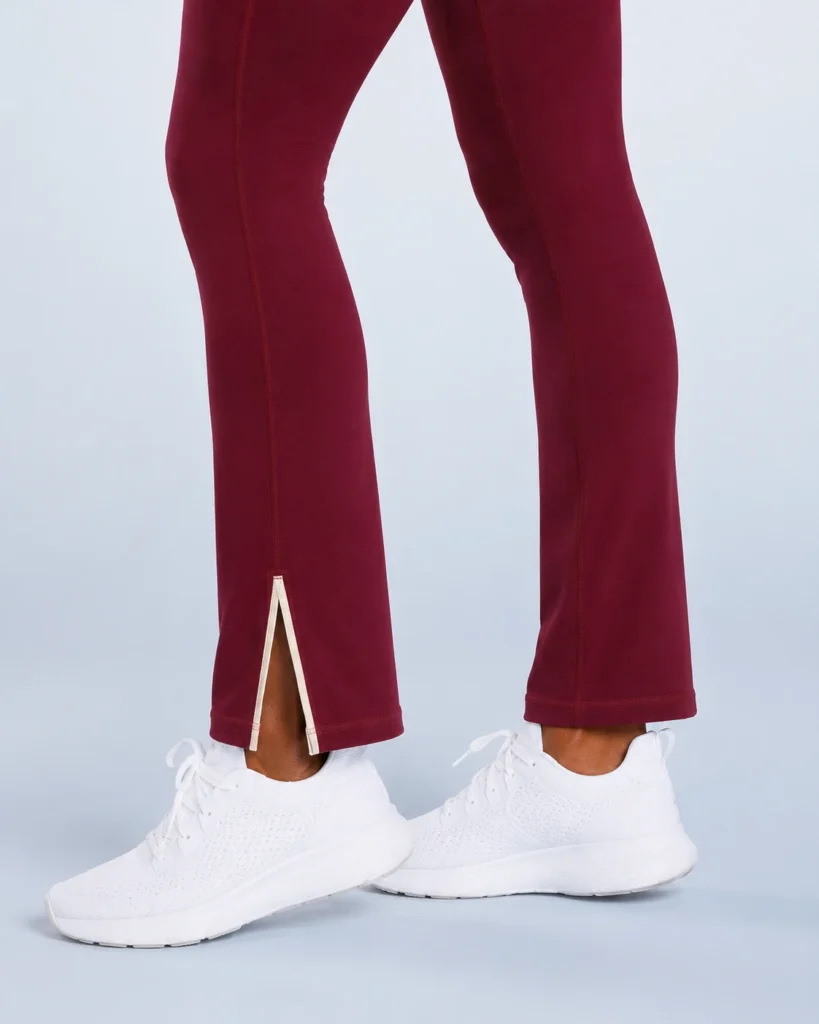 Split-hem flare opening - halter-bra-v-waist-flare-pants-set YOUMEGA product detail
