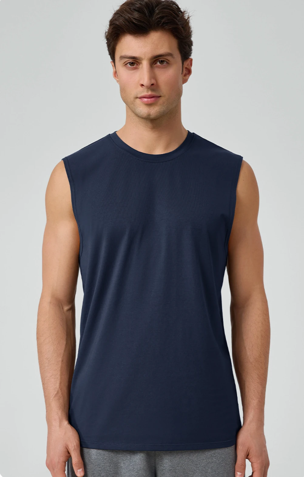 Men's Sleeveless Muscle Tank - Breathable Training Top in Army Green - YOUMEGA private label activewear