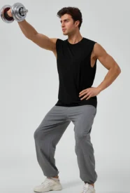 Men's Sleeveless Muscle Tank - Breathable Training Top gallery image 6 - YOUMEGA private label activewear