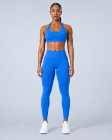Seamless Halter Training Top & High-Waist Leggings Set gallery image 1 - YOUMEGA private label activewear