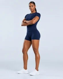 Seamless Short-Sleeve Crew-Neck Training Set gallery image 5 - YOUMEGA private label activewear