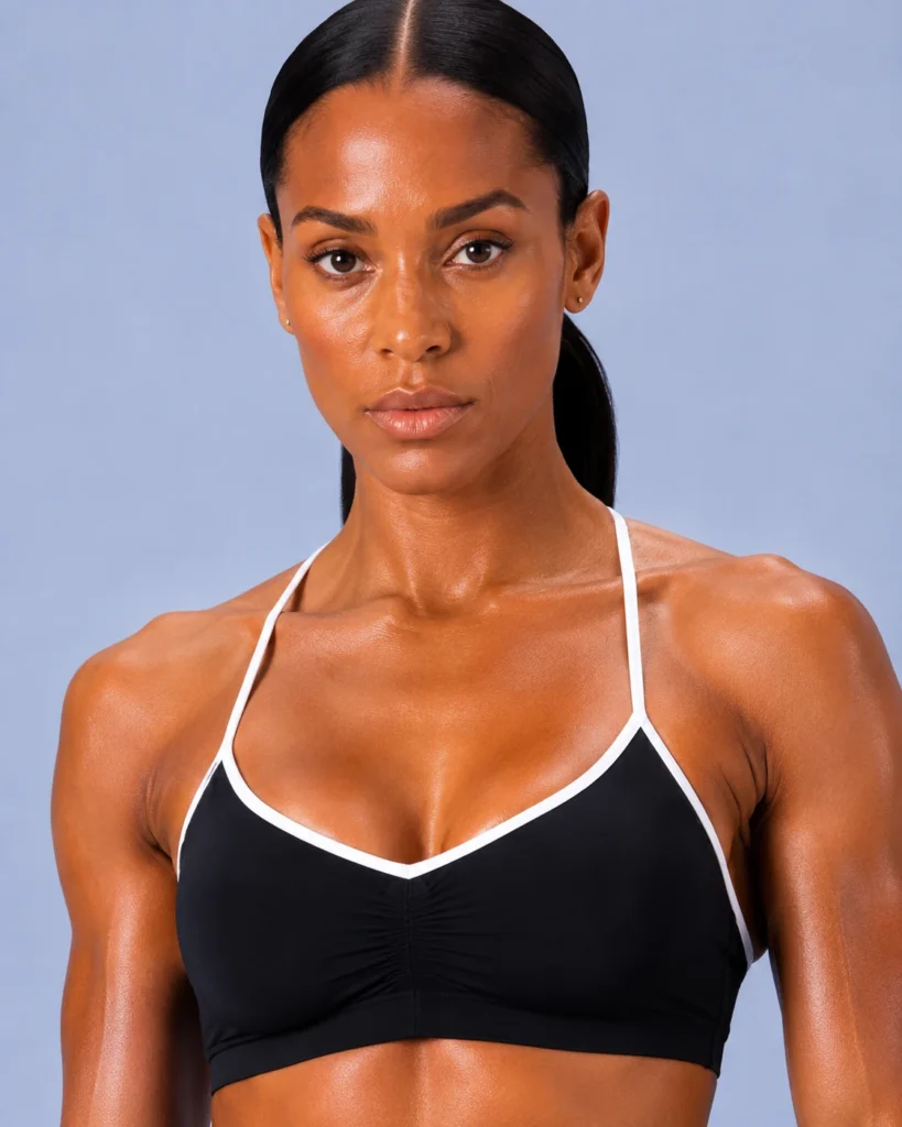 Strappy seamless neckline - seamless-strappy-bra-side-stripe-biker-shorts-set YOUMEGA product detail