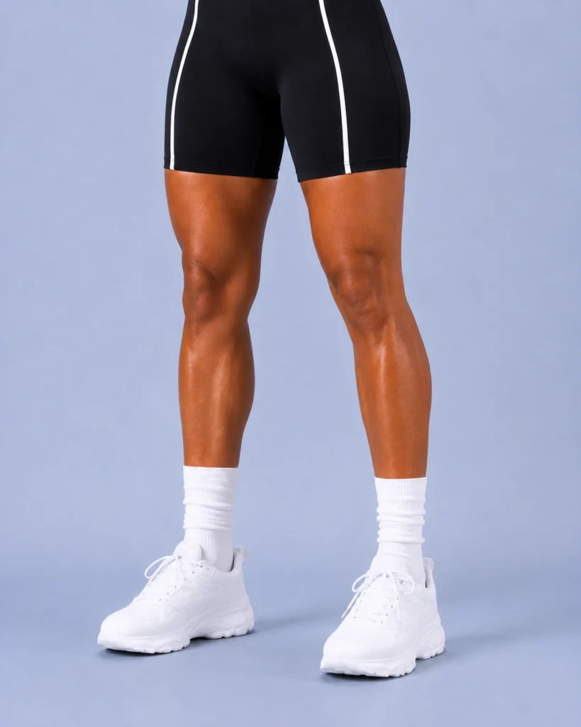 Biker-short leg opening - seamless-strappy-bra-side-stripe-biker-shorts-set YOUMEGA product detail