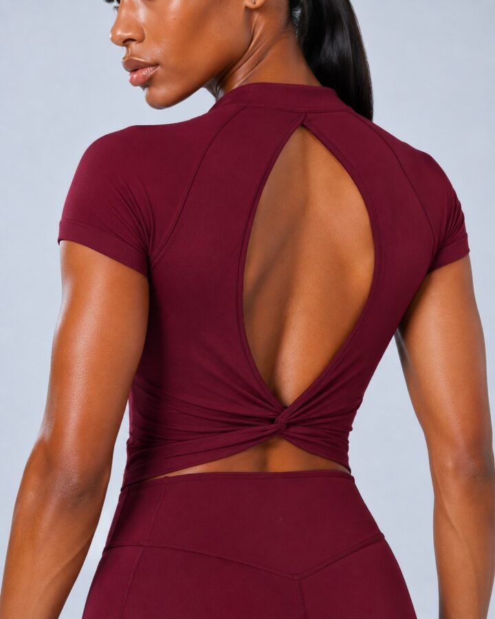 Zip-front activewear set — alternate studio or detail view