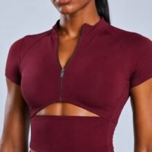 Zip-front activewear set — alternate studio or detail view
