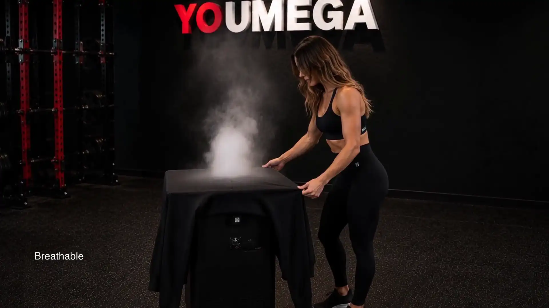 YOUMEGA brand reel: private-label activewear production