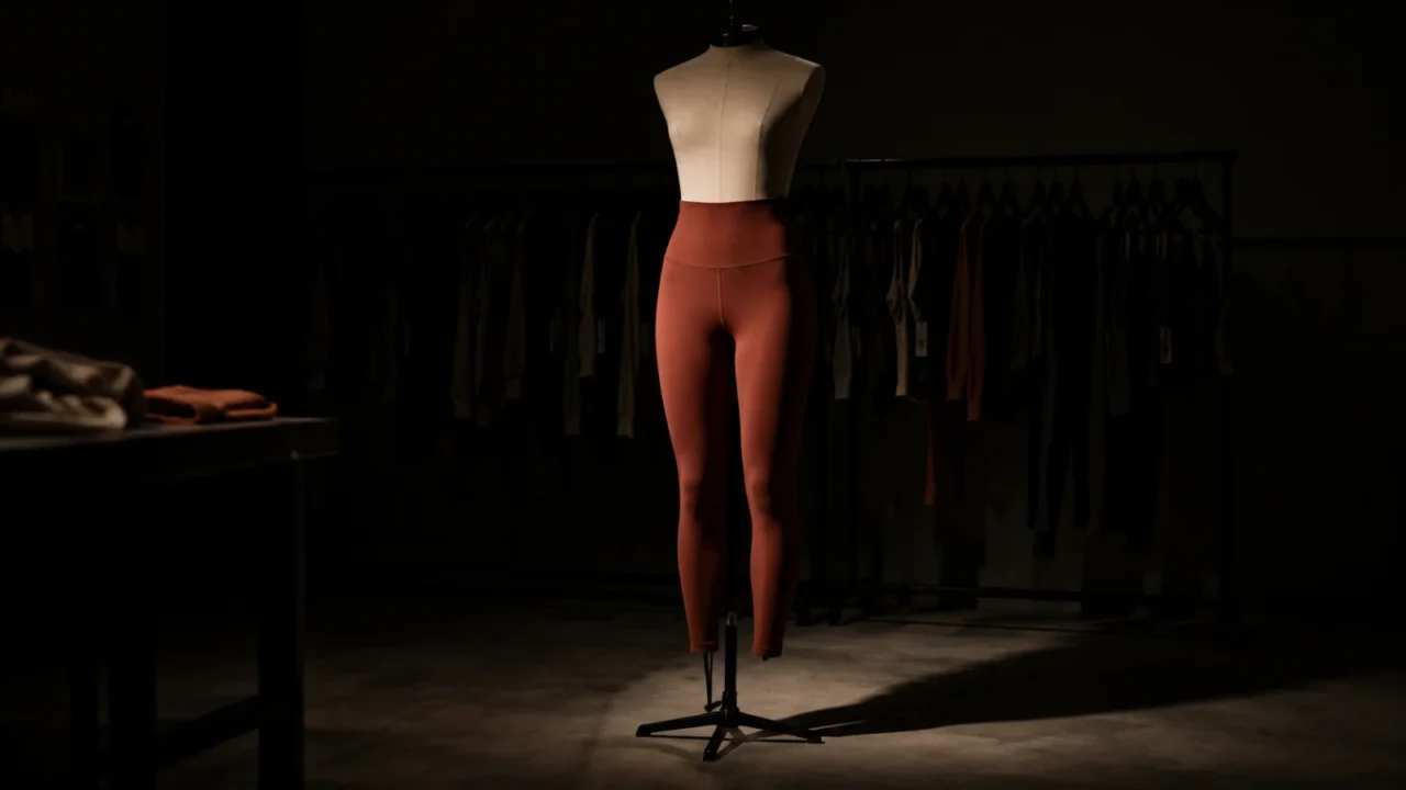 Activewear fabric and production detail