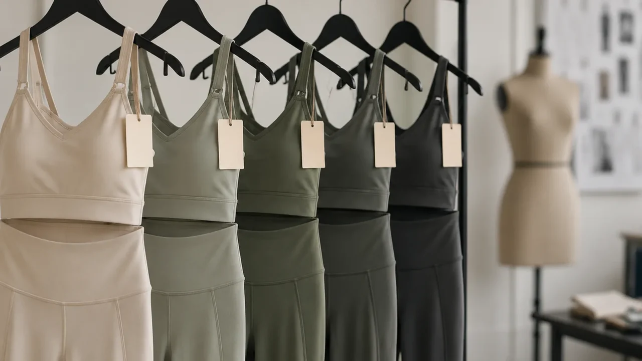 Activewear fabric and production detail