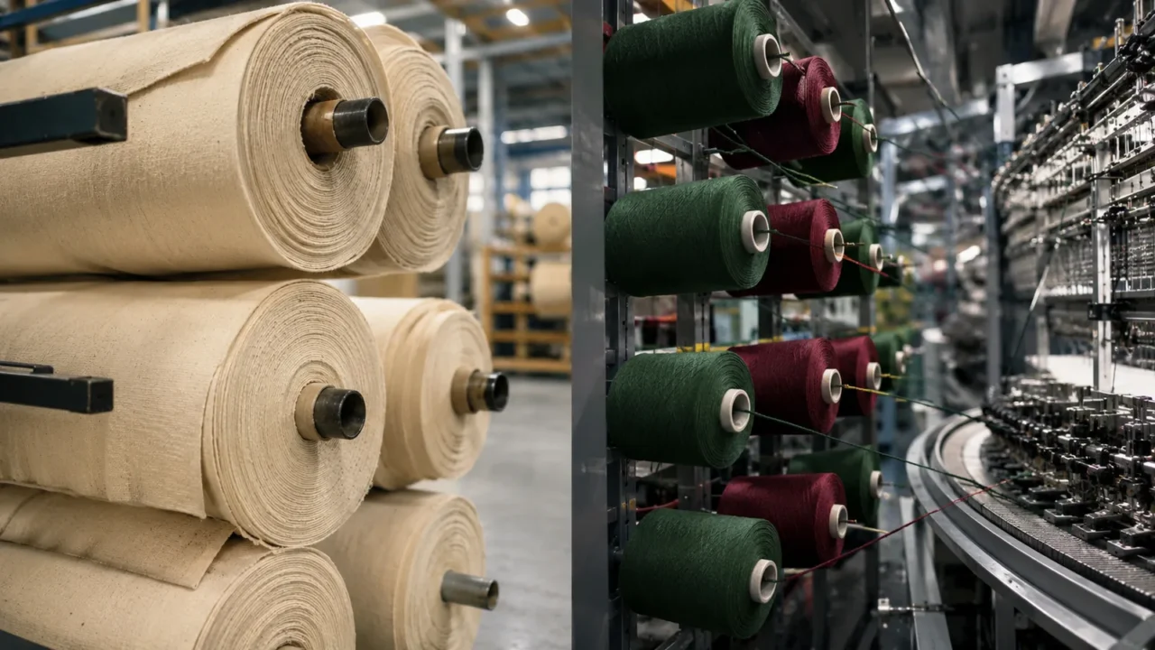 Activewear fabric and production detail