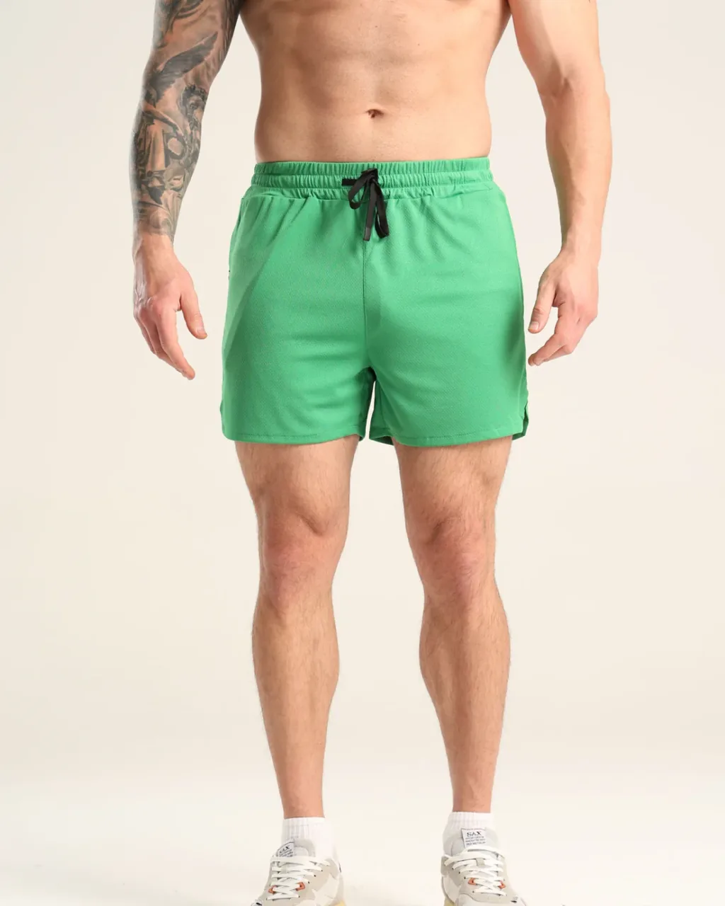 Shorts Deportivos Secado Rápido Con Bolsillo Cremallera - verde