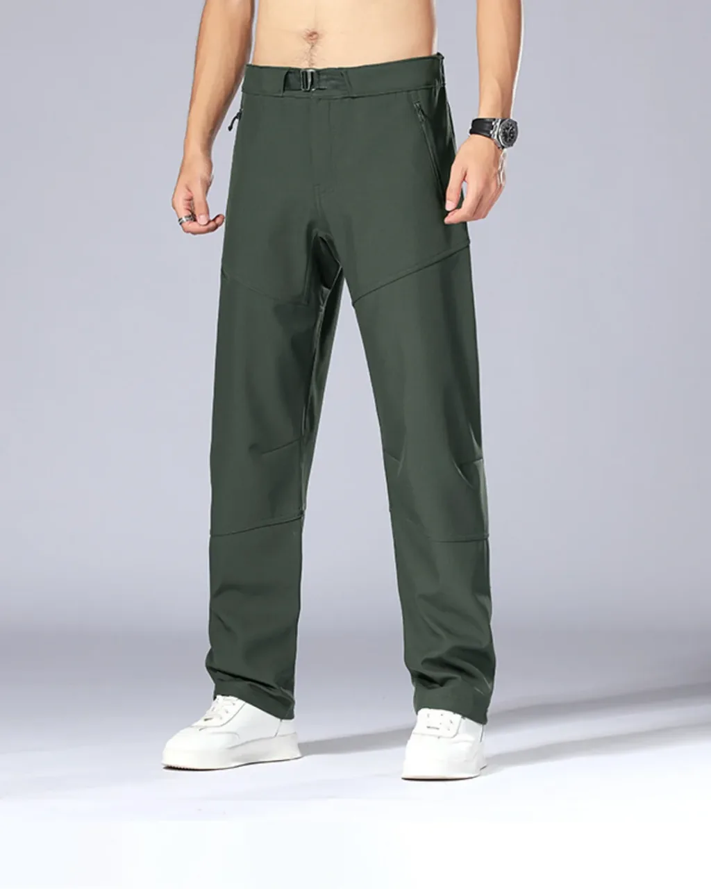 Pantalones De Senderismo Térmicos Y Rápidos - verde oscuro