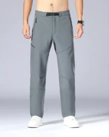 Fleece Lined Hiking Quick Dry Cargo Pants - Grey