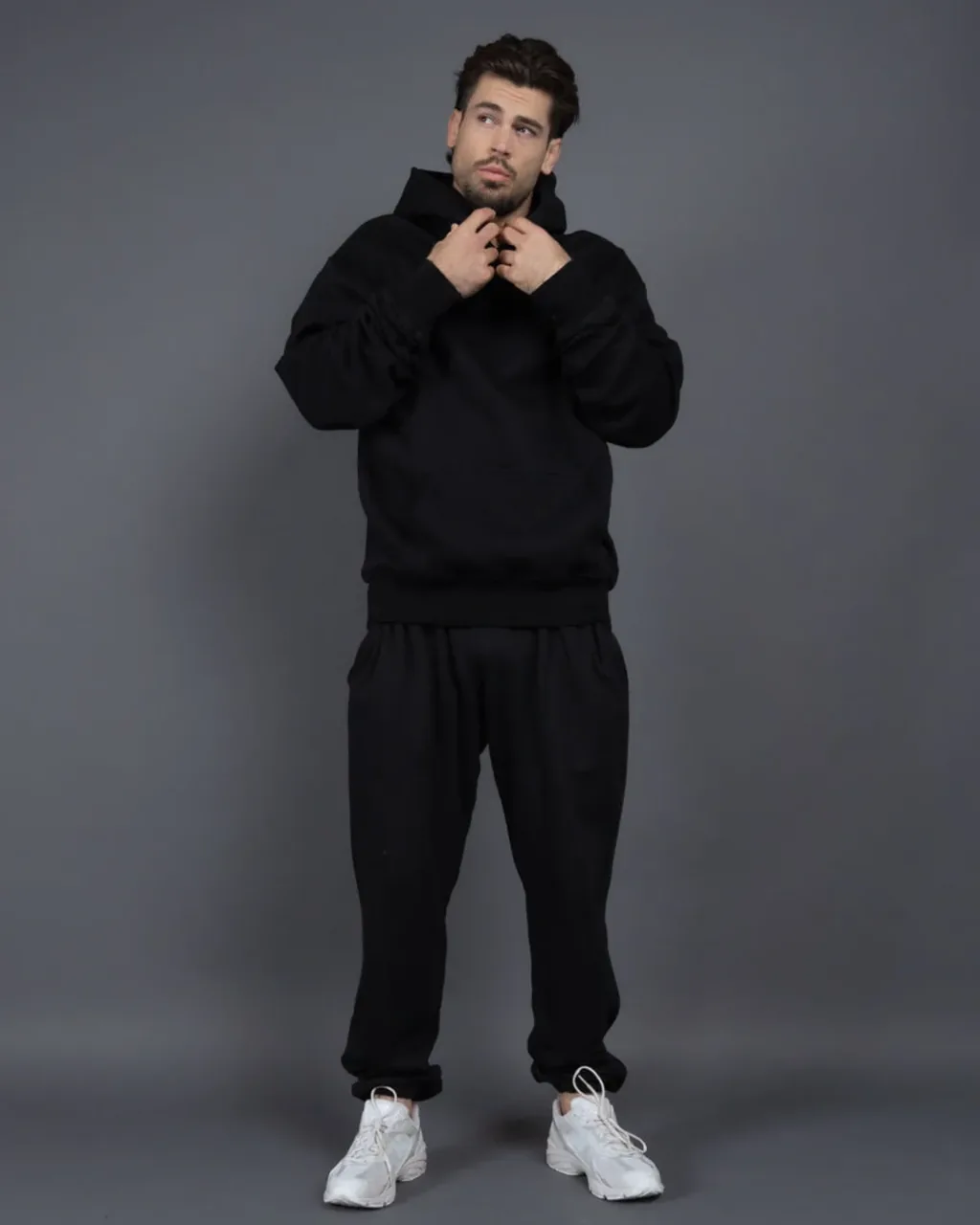 Sudadera Oversize De Fleece 400G - negro