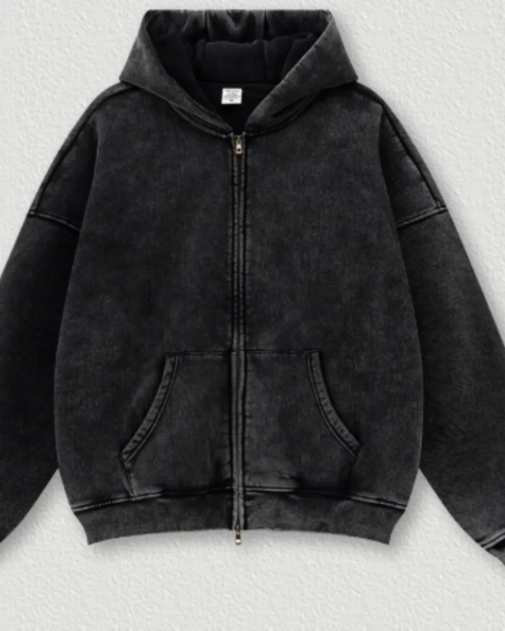 Set Informal Oversize Con Sudadera Con Capucha - negro Top