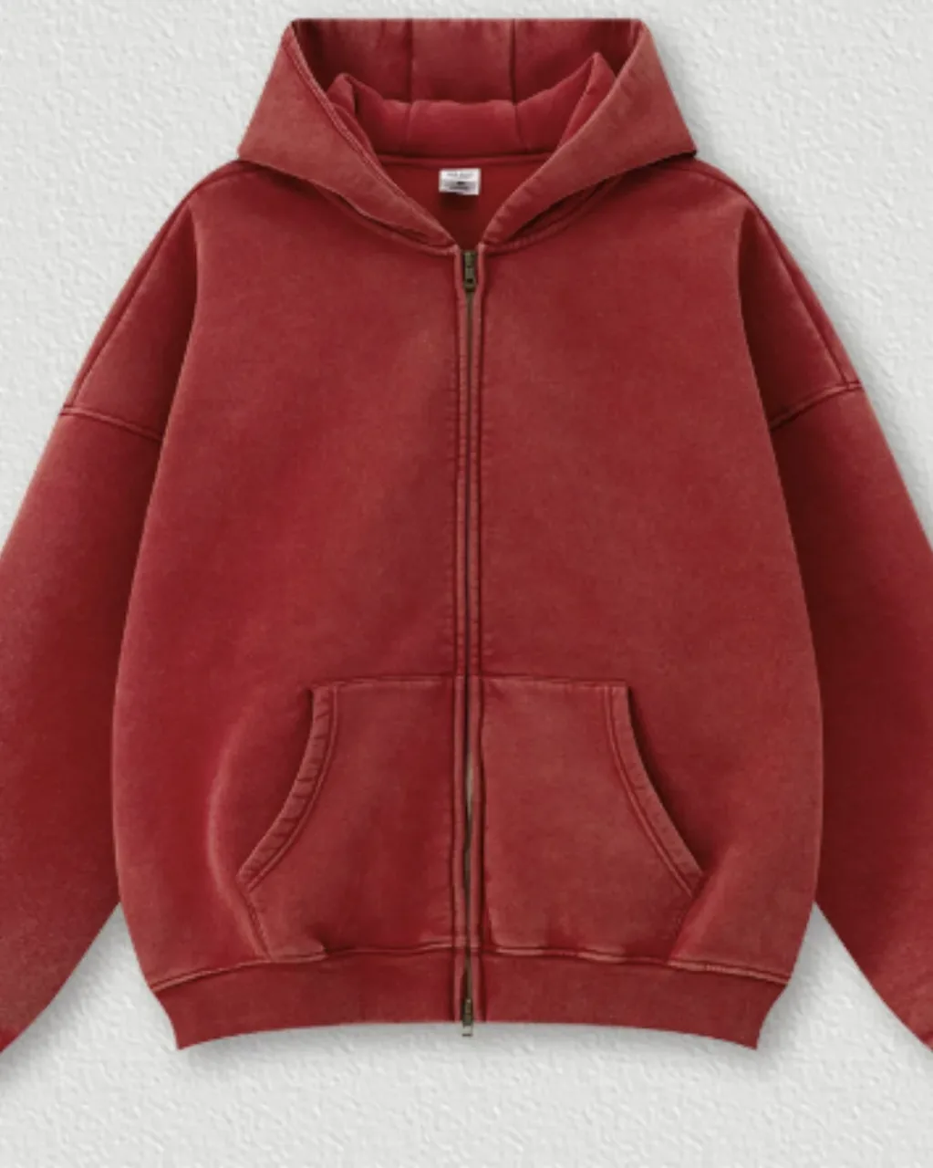 Set Informal Oversize Con Sudadera Con Capucha - borgoña Top