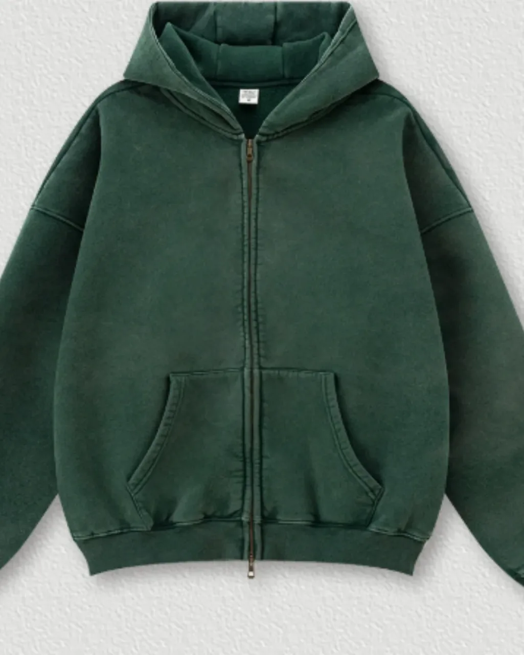 Set Informal Oversize Con Sudadera Con Capucha - verde bosque Top