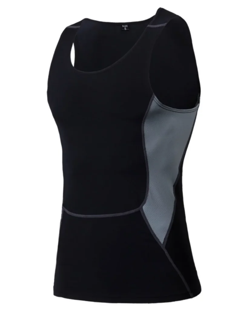 Men's Compression Sports Tank Top Fitness Basketball - Black