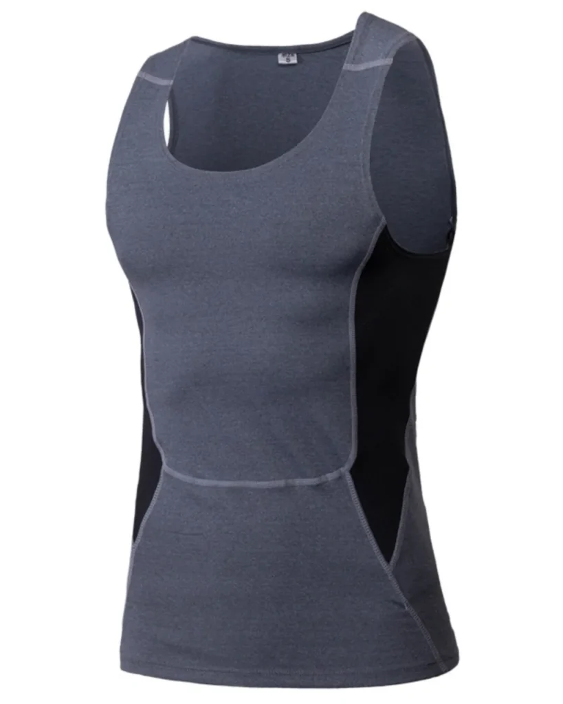 Men's Compression Sports Tank Top Fitness Basketball - Gray
