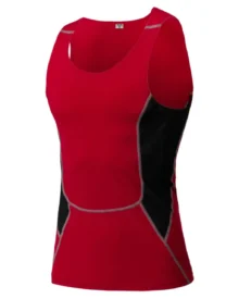Men's Compression Sports Tank Top Fitness Basketball - Red