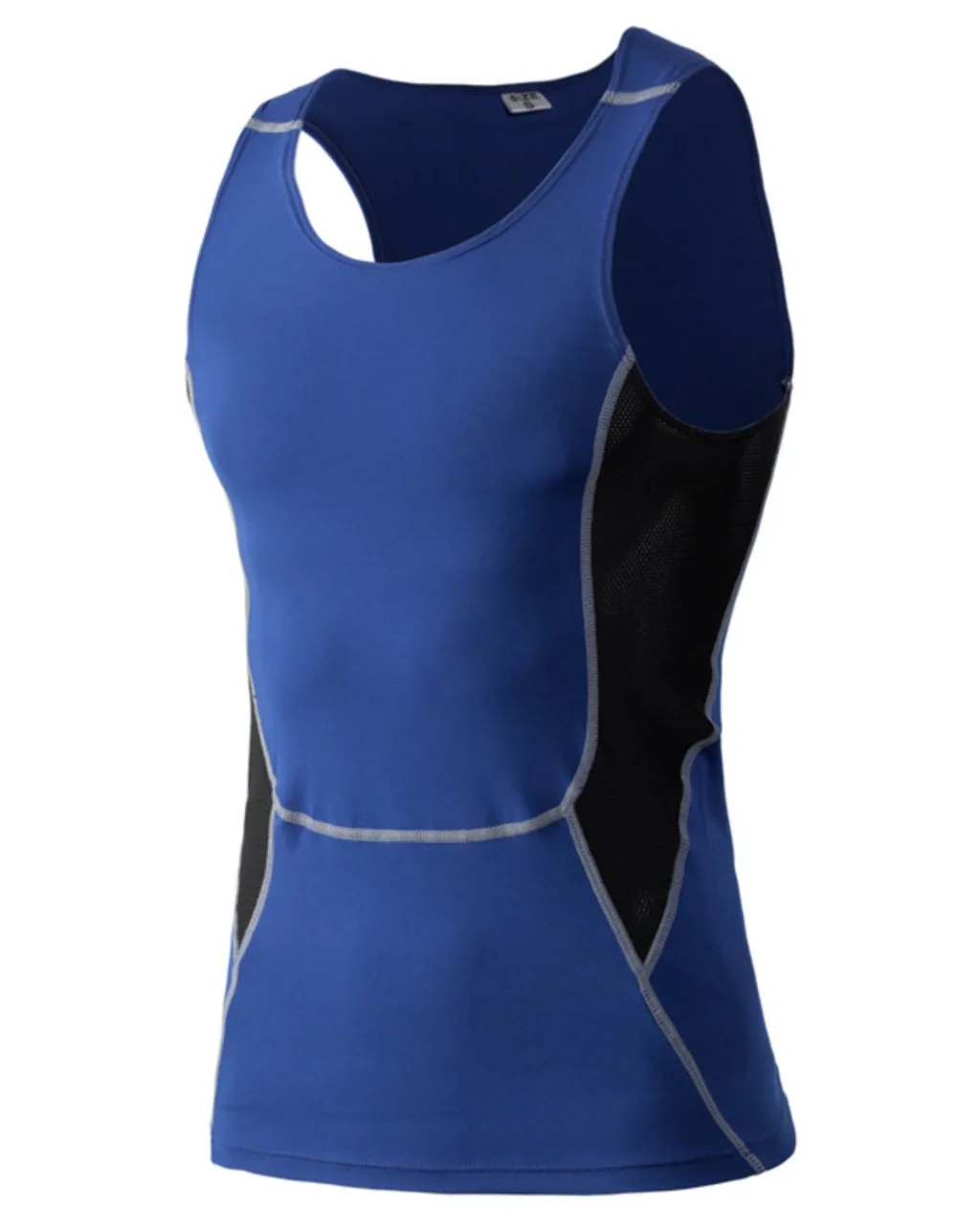 Top Deportivo De Compresión Para Hombre - azul real
