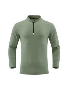 Light Quick Dry Half Zip Long Sleeve - Sage