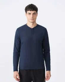 Dri Half Zip Quick Dry Long Sleeve - Navy