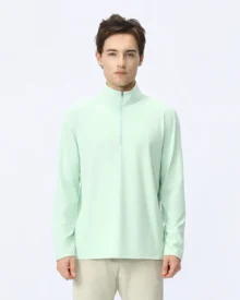 Half Zip Quick Dry Outdoor Sport Top - Green