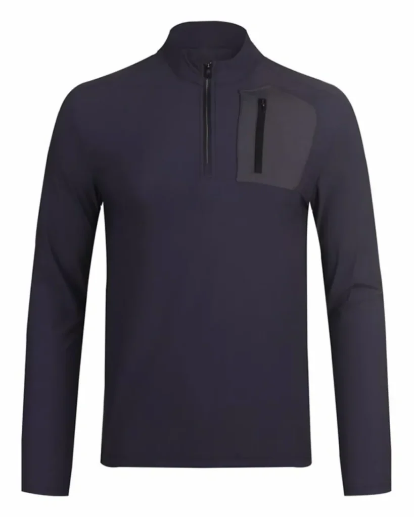 Half Zip Quick Dry Outdoor Long Sleeve - Charcoal