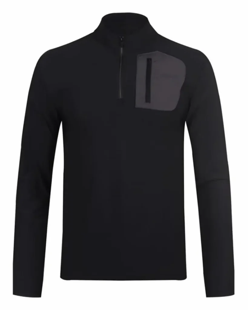 Half Zip Quick Dry Outdoor Long Sleeve - Navy