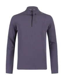 Slim Half Zip Dry Fitness Long Sleeve - Blue