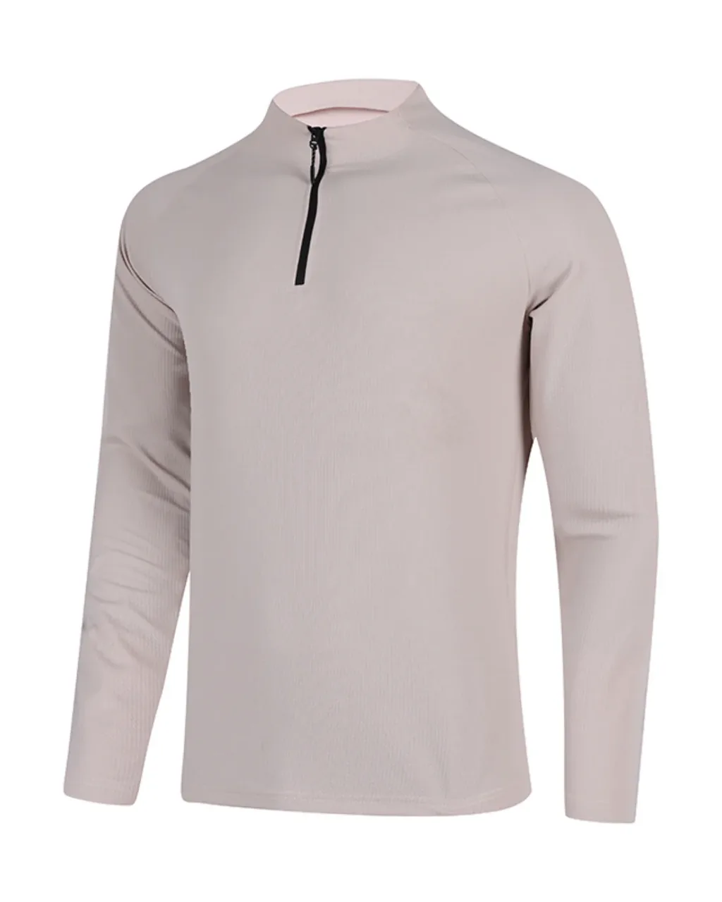 Sudadera Transpirable Con Cremallera Media - beige claro