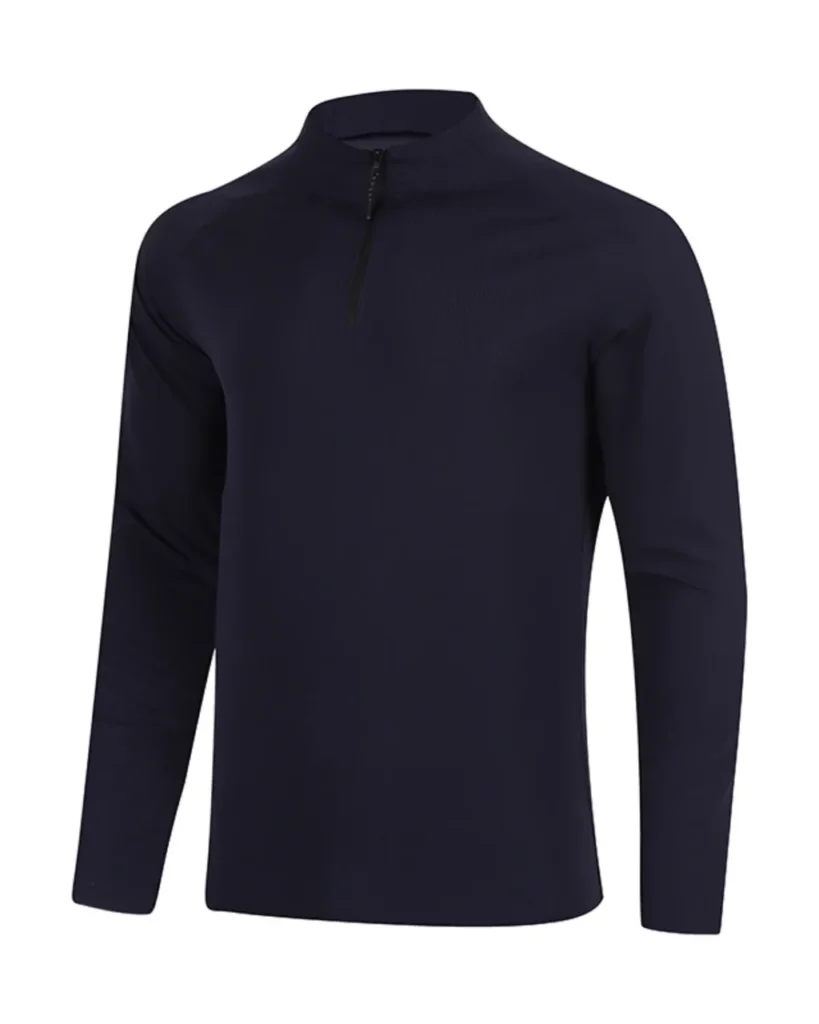 Breathable Half Zip Quick Dry Sweatshirt - Midnight