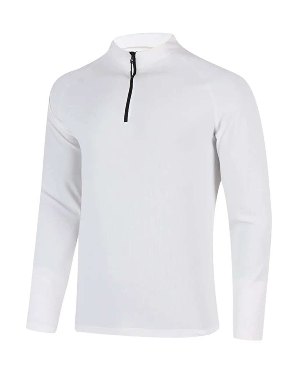 Sudadera Transpirable Con Cremallera Media - blanco