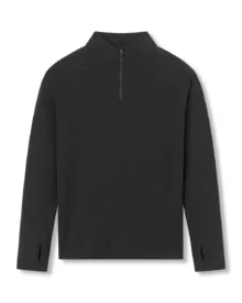 Half Zip Quick Dry Compression Long Sleeve - Black