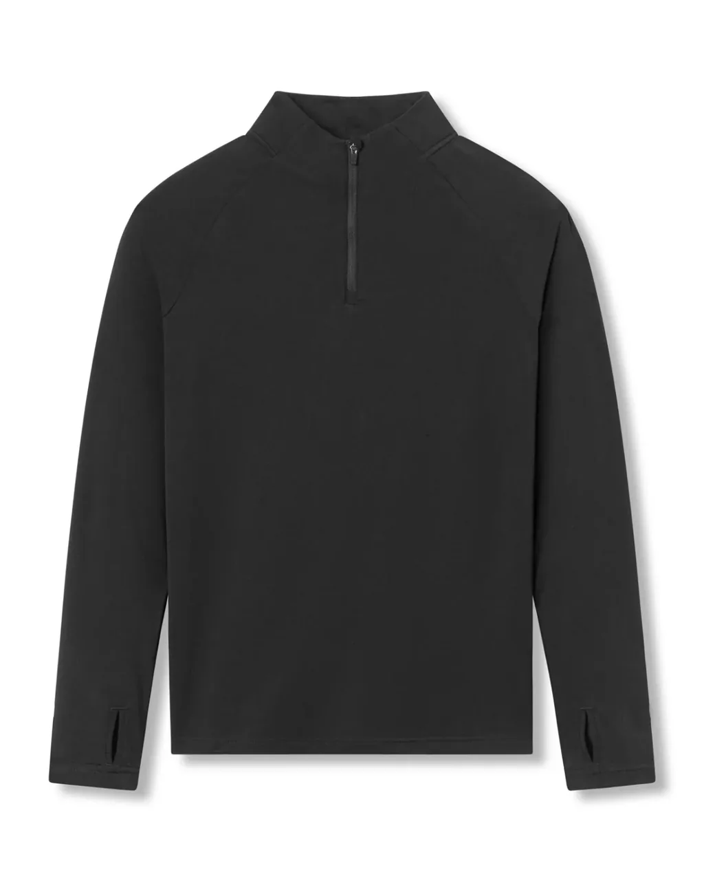 Top Compresión Secado Rápido Con Cremallera Media - negro
