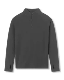 Half Zip Quick Dry Compression Long Sleeve - Charcoal