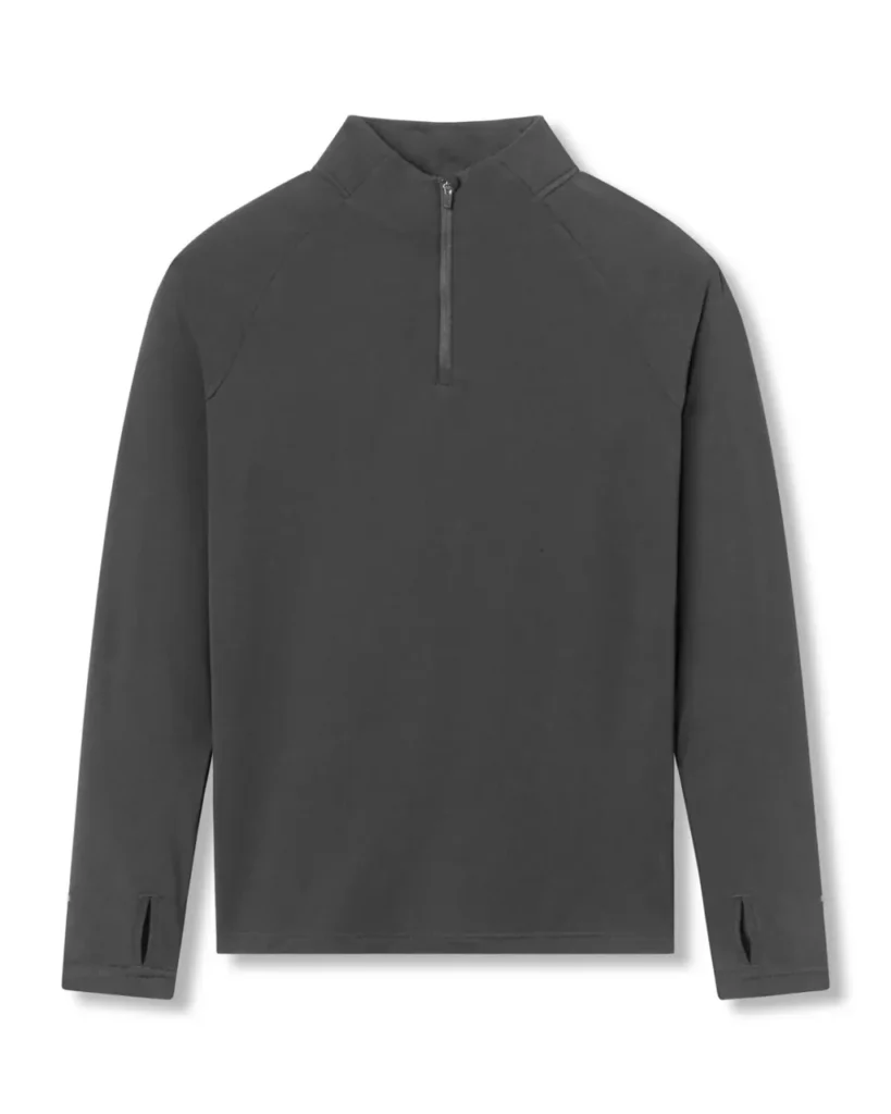 Half Zip Quick Dry Compression Long Sleeve - Charcoal