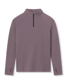 Half Zip Quick Dry Compression Long Sleeve - Purple