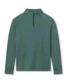 Half Zip Quick Dry Compression Long Sleeve - Teal