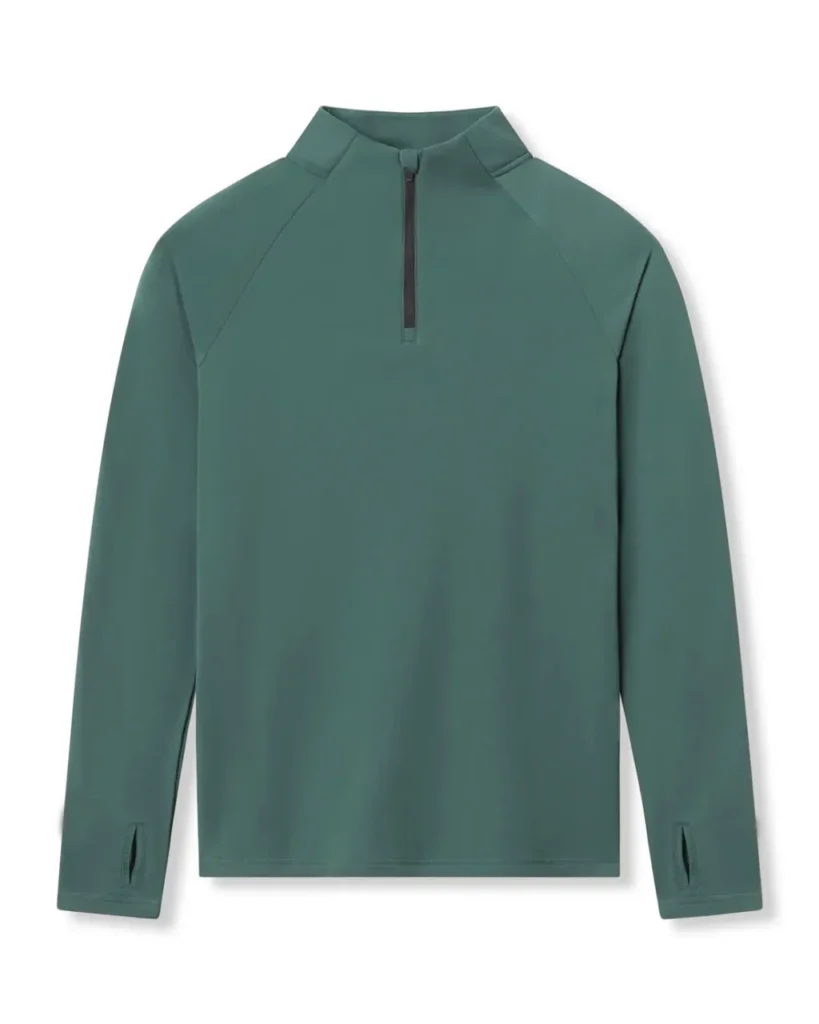 Half Zip Quick Dry Compression Long Sleeve - Teal