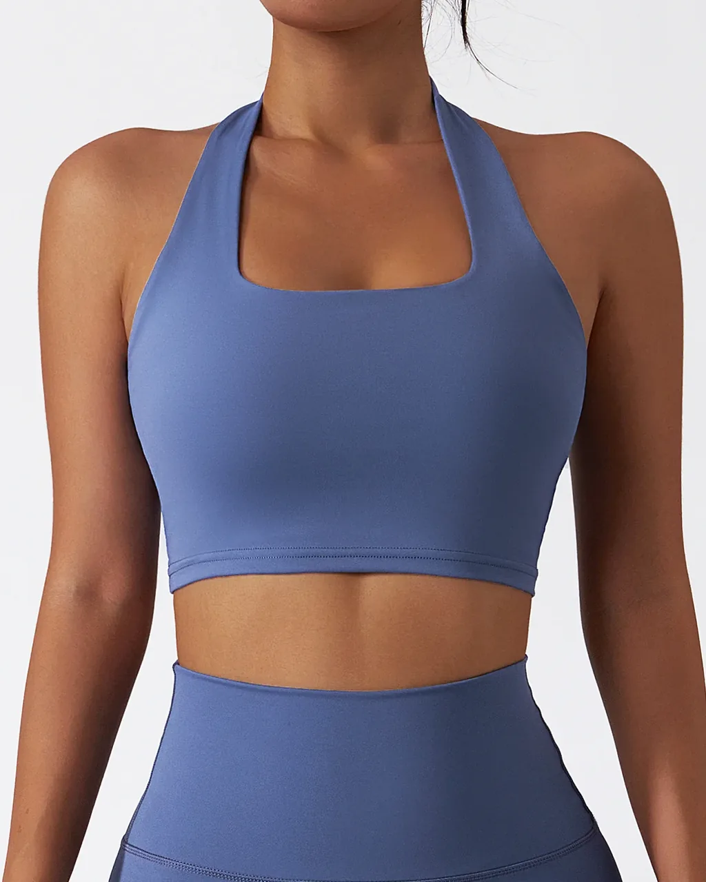 Sujetador Deportivo Secado Rápido Con Espalda Recogida - azul