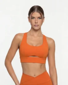 Backless Lifting Sports Bra - Orange
