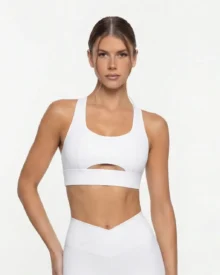 Backless Lifting Sports Bra - White