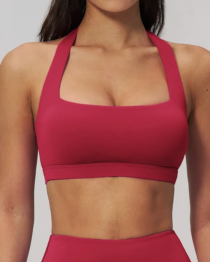 Sujetador Deportivo Cloud Feel Con Soporte Alto Y Diseño Hueco - rojo