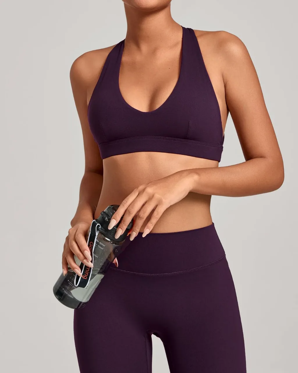 Halter Padded Tight Yoga Bra - Midnight