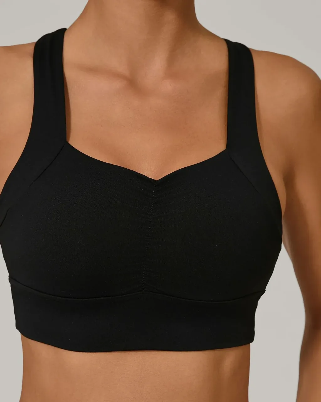 High Support Quick Dry Backless Nude Yoga Tank - Black