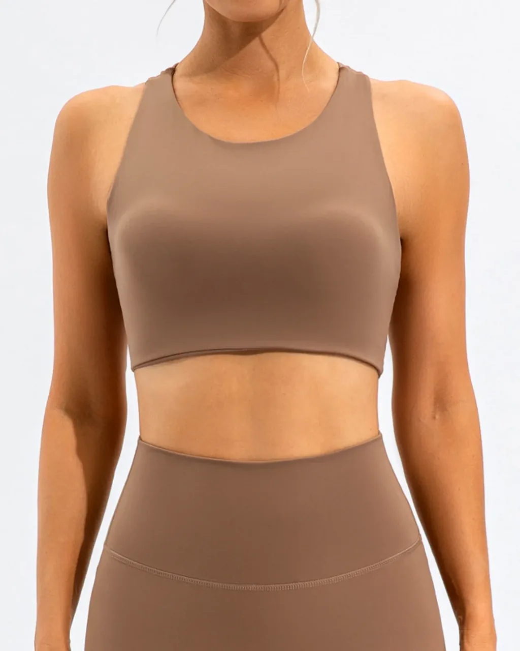 Sostén Yoga Push-Up Sin Espalda - camel